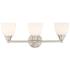 Somerville 23" Wide Brushed Nickel 3-Light Vanity Bath Light