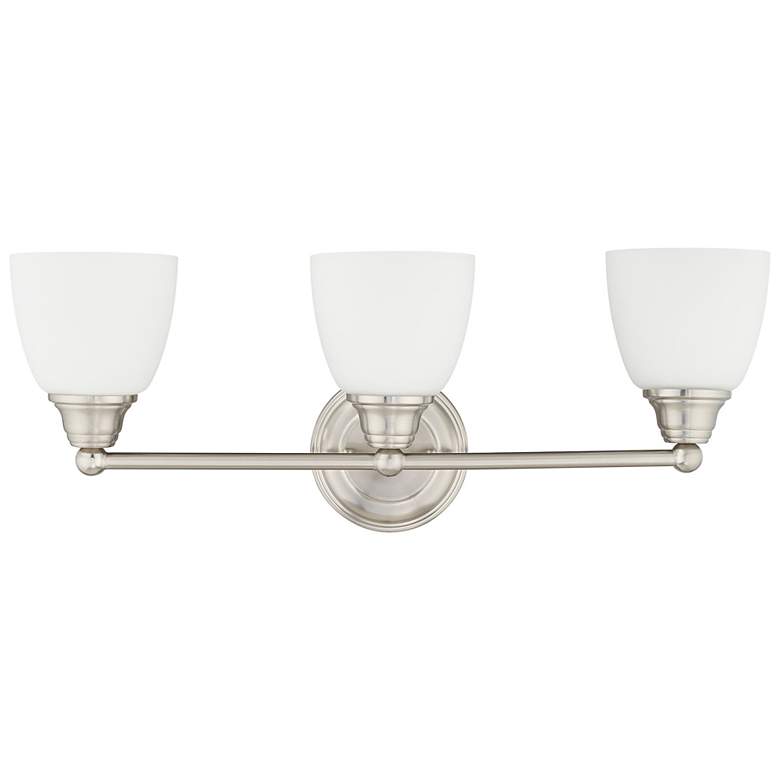 Image 3 Somerville 23" Wide Brushed Nickel 3-Light Vanity Bath Light more views