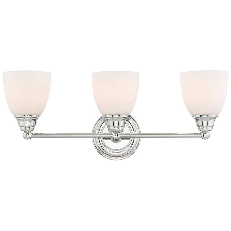 Image 2 Somerville 23" Wide Polished Chrome 3-Light Bath Light