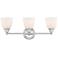 Somerville 23" Wide Polished Chrome 3-Light Bath Light