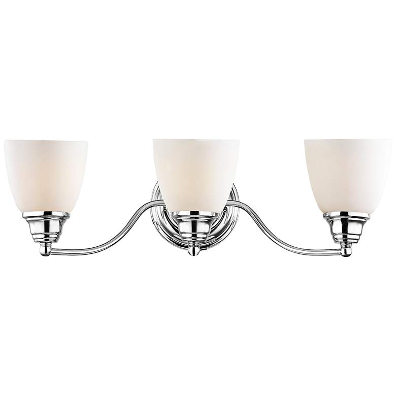 Image 3 Somerville 23"W Polished Chrome 3-Light Vanity Bath Light