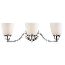 Somerville 23"W Polished Chrome 3-Light Vanity Bath Light