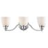 Somerville 23"W Polished Chrome 3-Light Vanity Bath Light