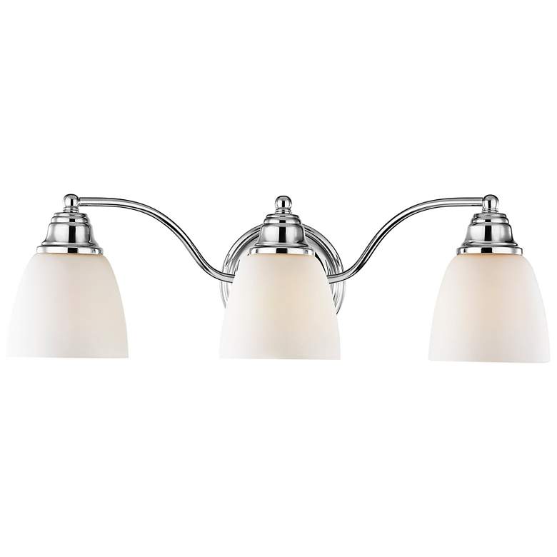 Image 6 Somerville 23"W Polished Chrome 3-Light Vanity Bath Light more views