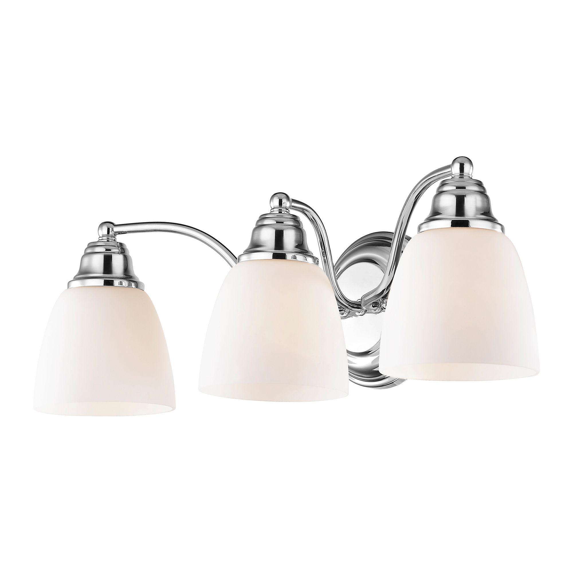 Somerville 23"W Polished Chrome 3-Light Vanity Bath Light in scene
