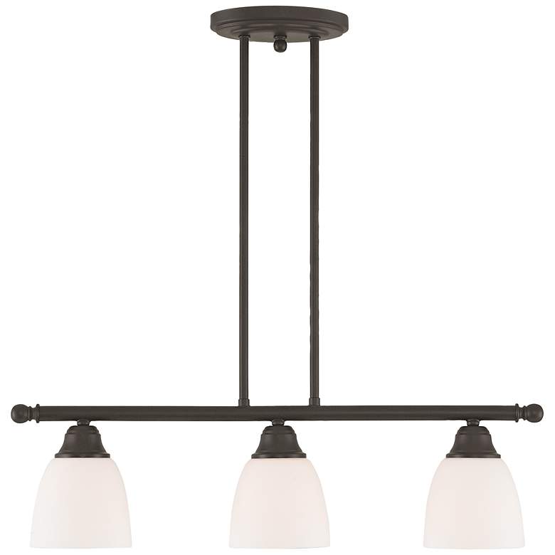 Image 3 Somerville 26" Wide Bronze 3-Light Linear Pendant