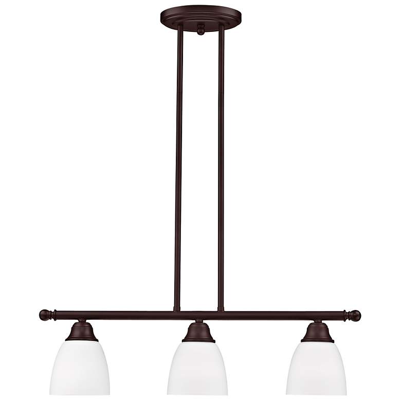 Image 6 Somerville 26" Wide Bronze 3-Light Linear Pendant more views