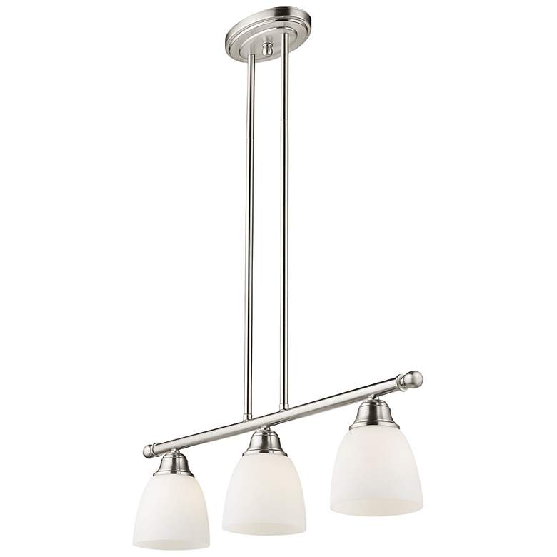 Image 6 Somerville 26" Wide Brushed Nickel 3-Light Linear Chandelier more views