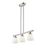 6_Somerville 26" Wide Brushed Nickel 3-Light Linear Chandelier more views