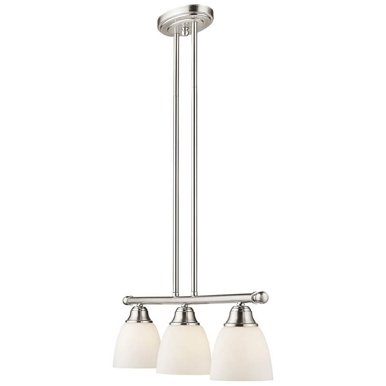 Image 7 Somerville 26" Wide Brushed Nickel 3-Light Linear Chandelier more views