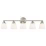 3_Somerville 34" Wide Brushed Nickel 5-Light Bath Light
