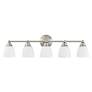 4_Somerville 34" Wide Brushed Nickel 5-Light Bath Light more views