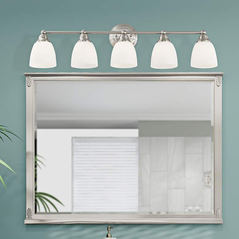 Image 6 Somerville 34" Wide Brushed Nickel 5-Light Bath Light more views
