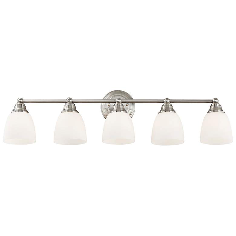 Image 7 Somerville 34" Wide Brushed Nickel 5-Light Bath Light more views