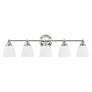 4_Somerville 34" Wide Polished Chrome 5-Light Bath Light more views