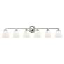 4_Somerville 42" Wide Polished Chrome 6-Light Bath Light more views