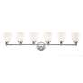 5_Somerville 42" Wide Polished Chrome 6-Light Bath Light more views