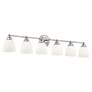 7_Somerville 42" Wide Polished Chrome 6-Light Bath Light more views