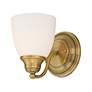 7_Somerville 7" High Antique Brass Wall Sconce more views