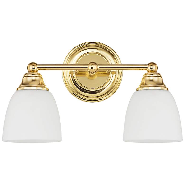 Image 5 Somerville 9" High Polished Brass 2-Light Wall Sconce more views