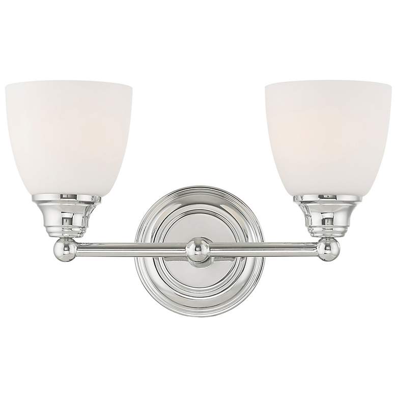 Image 3 Somerville 9" High Polished Chrome 2-Light Wall Sconce