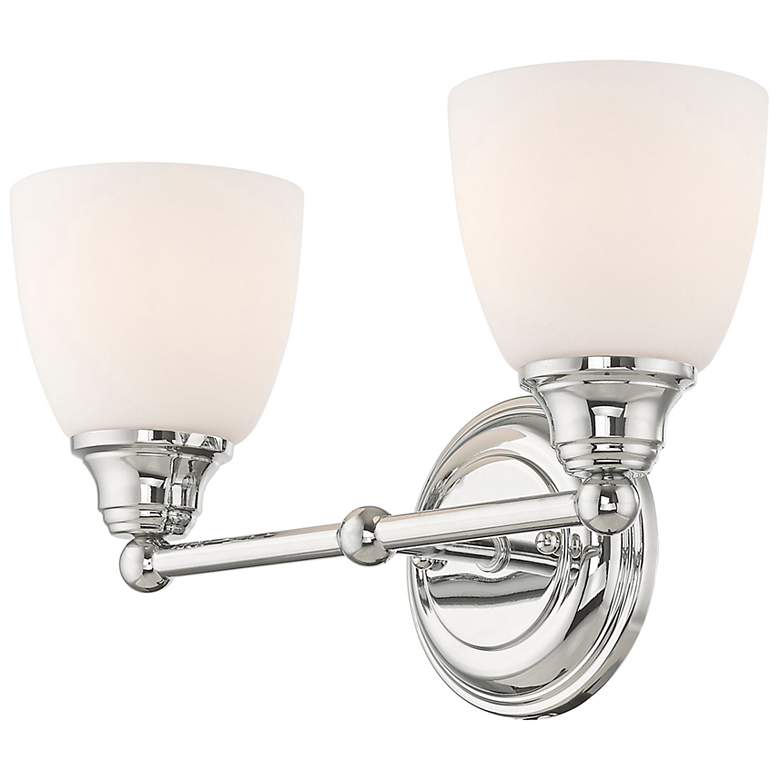 Image 5 Somerville 9" High Polished Chrome 2-Light Wall Sconce more views