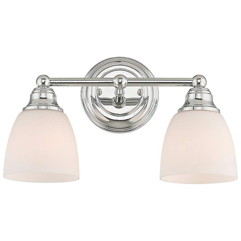 Image 6 Somerville 9" High Polished Chrome 2-Light Wall Sconce more views
