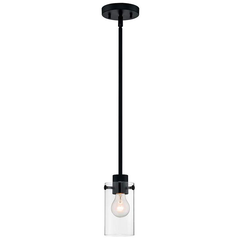 Image 3 Sommerset; 1 Light; Mini Pendant; Matte Black Finish w/ Clear Glass more views