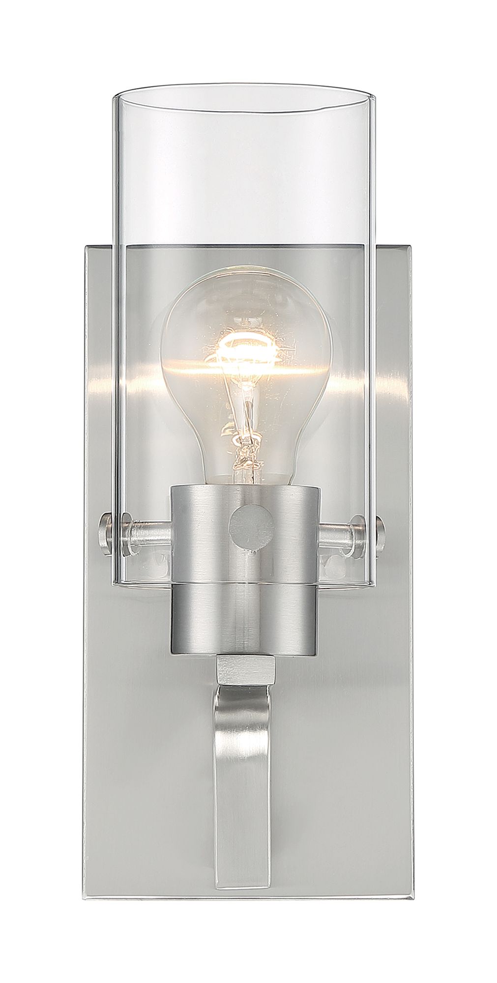 Image 3 Sommerset; 1 Light; Vanity Fixture; Brushed Nickel Finish with Clear Glass more views