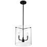 1_Sommerset 11 3/4" Wide Matte Black 3-Light Mini Pendant