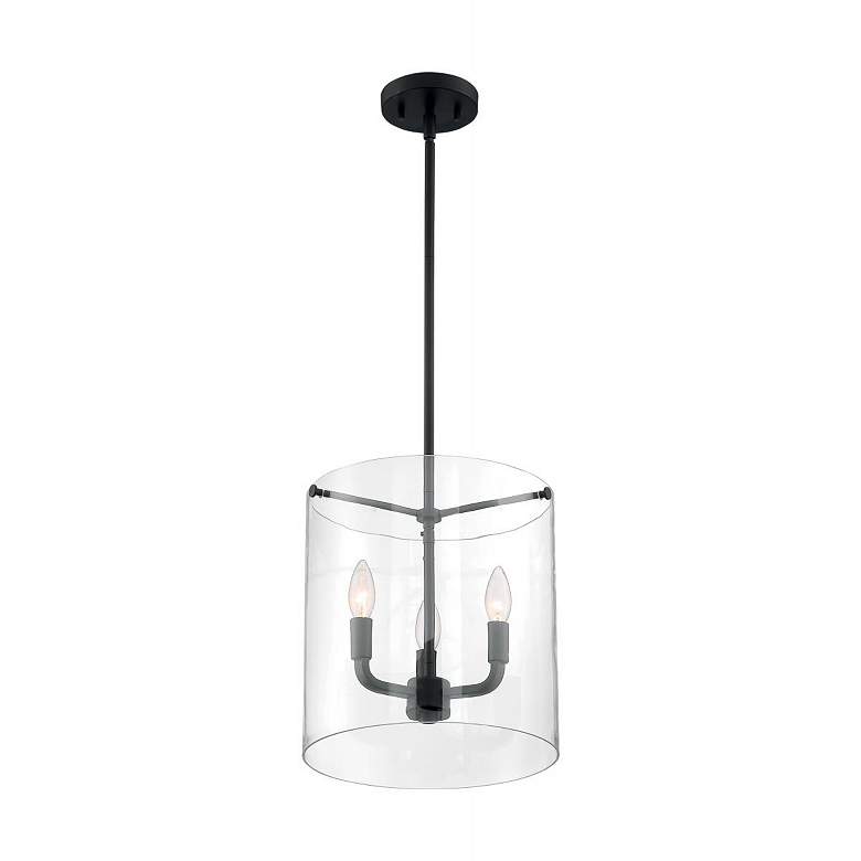 Image 2 Sommerset 11 3/4" Wide Matte Black 3-Light Mini Pendant more views