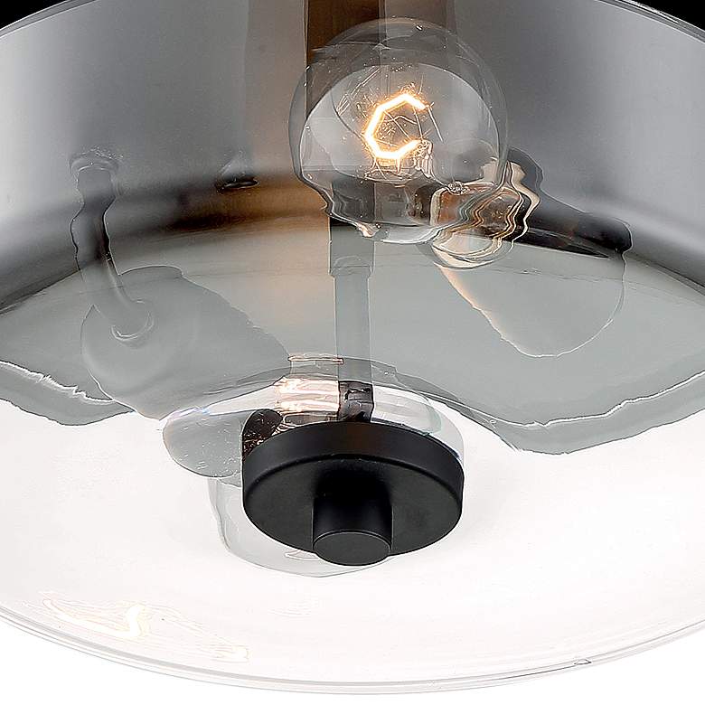 Image 4 Sommerset 13" Wide Matte Black 2-Light Ceiling Light more views