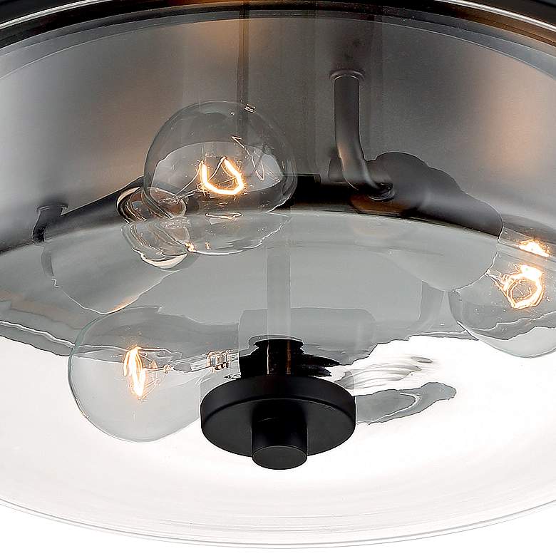 Image 4 Sommerset 15" Wide Matte Black 3-Light Ceiling Light more views