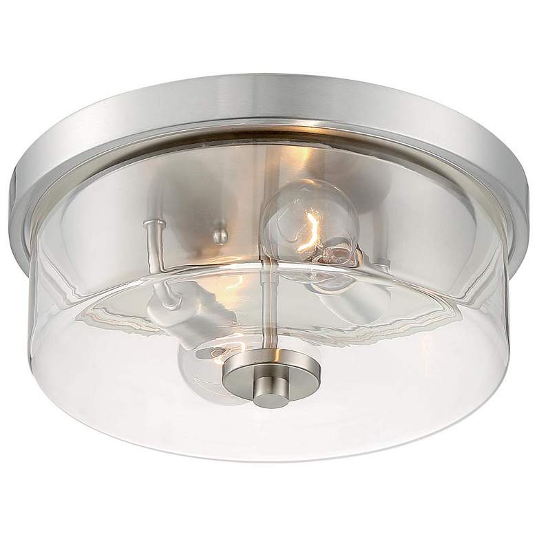 Image 1 Sommerset; 2 Light; Flush Mount Fixture; Brushed Nickel Finish