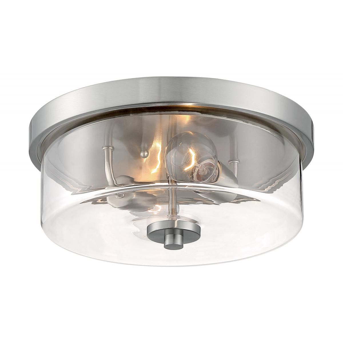 Image 4 Sommerset; 2 Light; Flush Mount Fixture; Brushed Nickel Finish more views