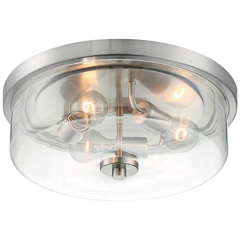 Image 1 Sommerset; 3 Light; Flush Mount Fixture; Brushed Nickel Finish