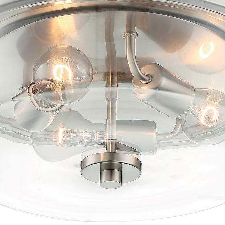 Image 2 Sommerset; 3 Light; Flush Mount Fixture; Brushed Nickel Finish more views