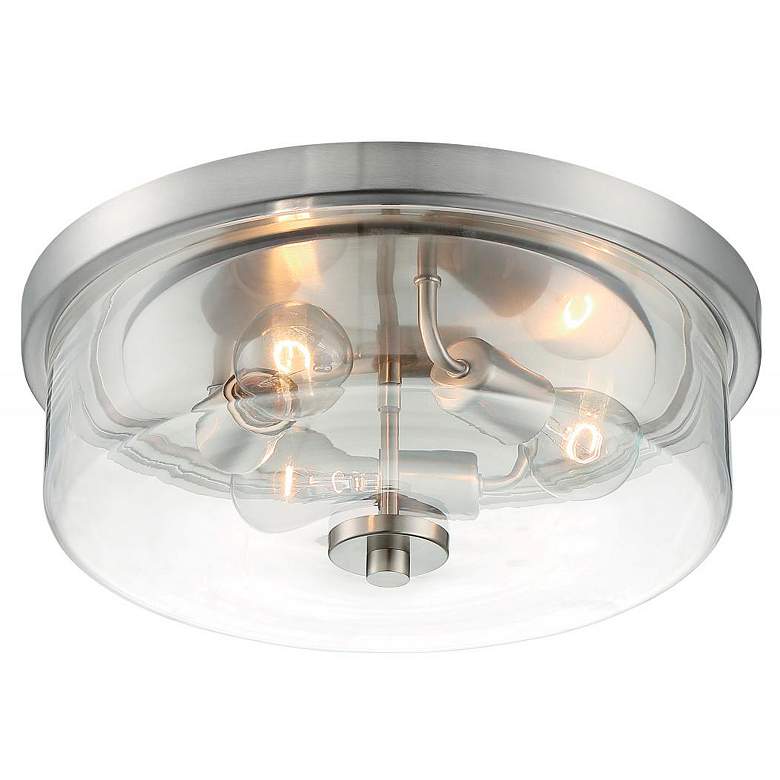 Image 4 Sommerset; 3 Light; Flush Mount Fixture; Brushed Nickel Finish more views