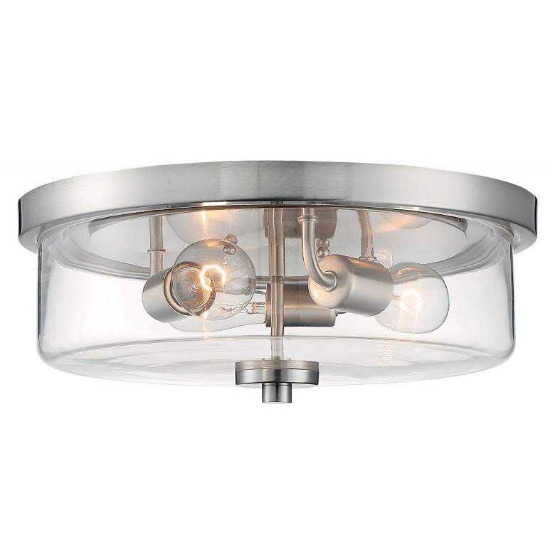 Image 5 Sommerset; 3 Light; Flush Mount Fixture; Brushed Nickel Finish more views