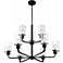 Sommerset 30" Wide Matte Black 9-Light Chandelier