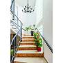 4_Sommerset 30" Wide Matte Black 9-Light Chandelier more views