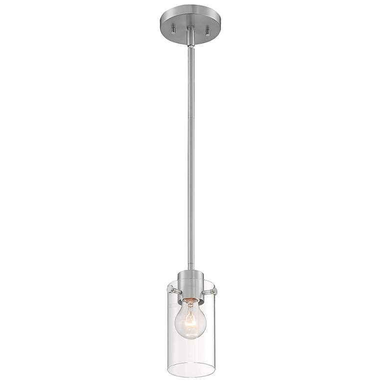 Image 1 Sommerset 4 3/4" Wide Brushed Nickel Mini Pendant