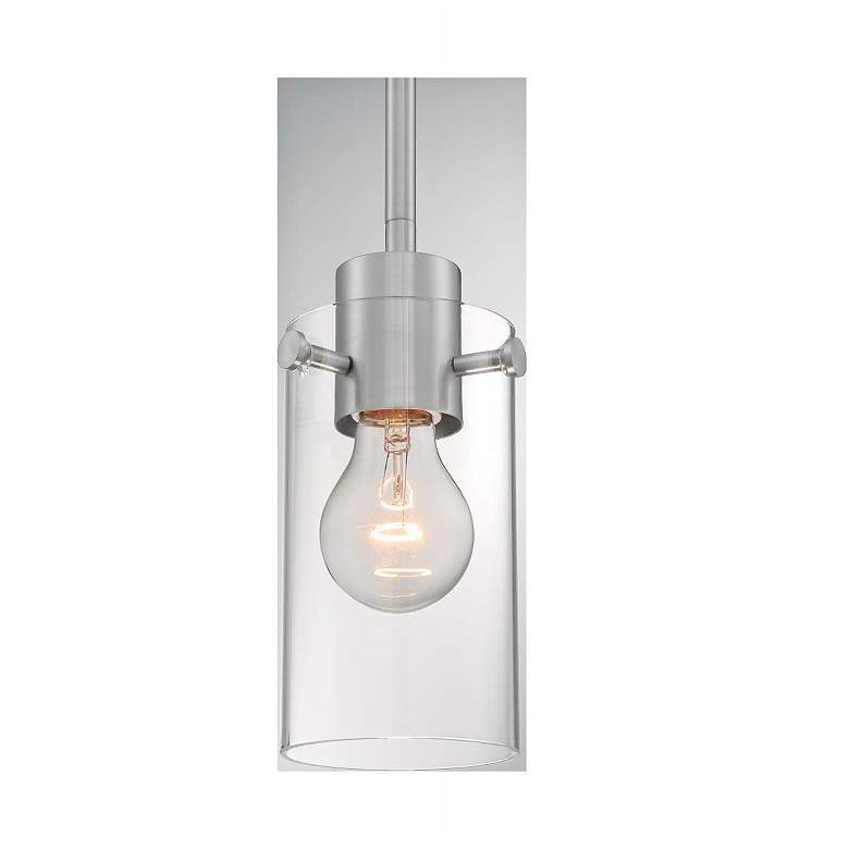 Image 2 Sommerset 4 3/4" Wide Brushed Nickel Mini Pendant more views