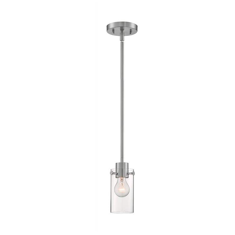 Image 3 Sommerset 4 3/4" Wide Brushed Nickel Mini Pendant more views