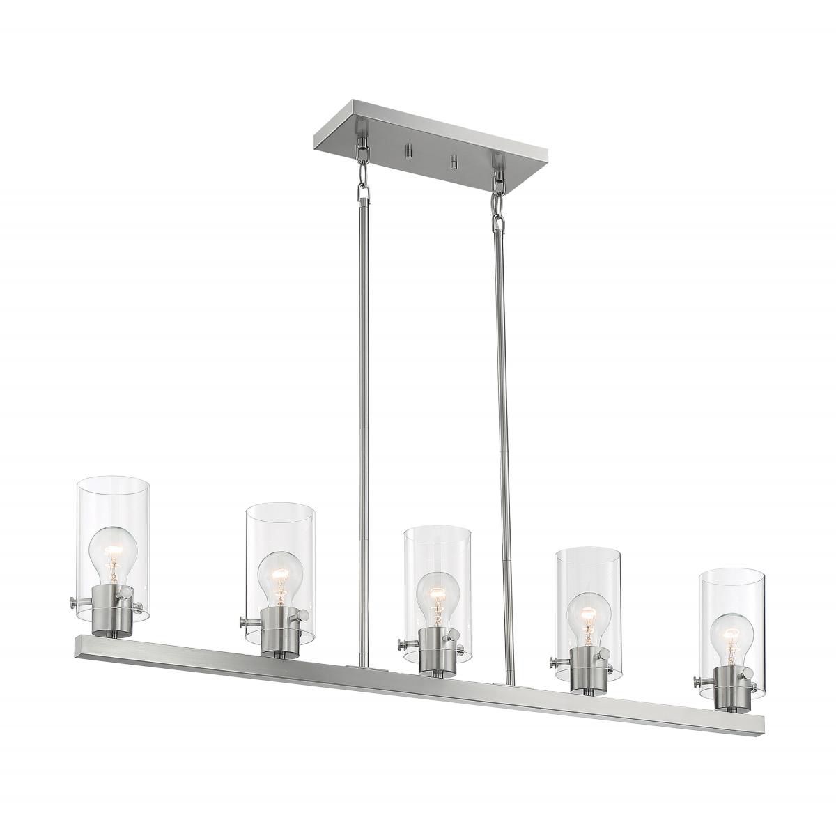 Image 2 Sommerset; 5 Light; Island Pendant Fixture; Brushed Nickel Finish more views
