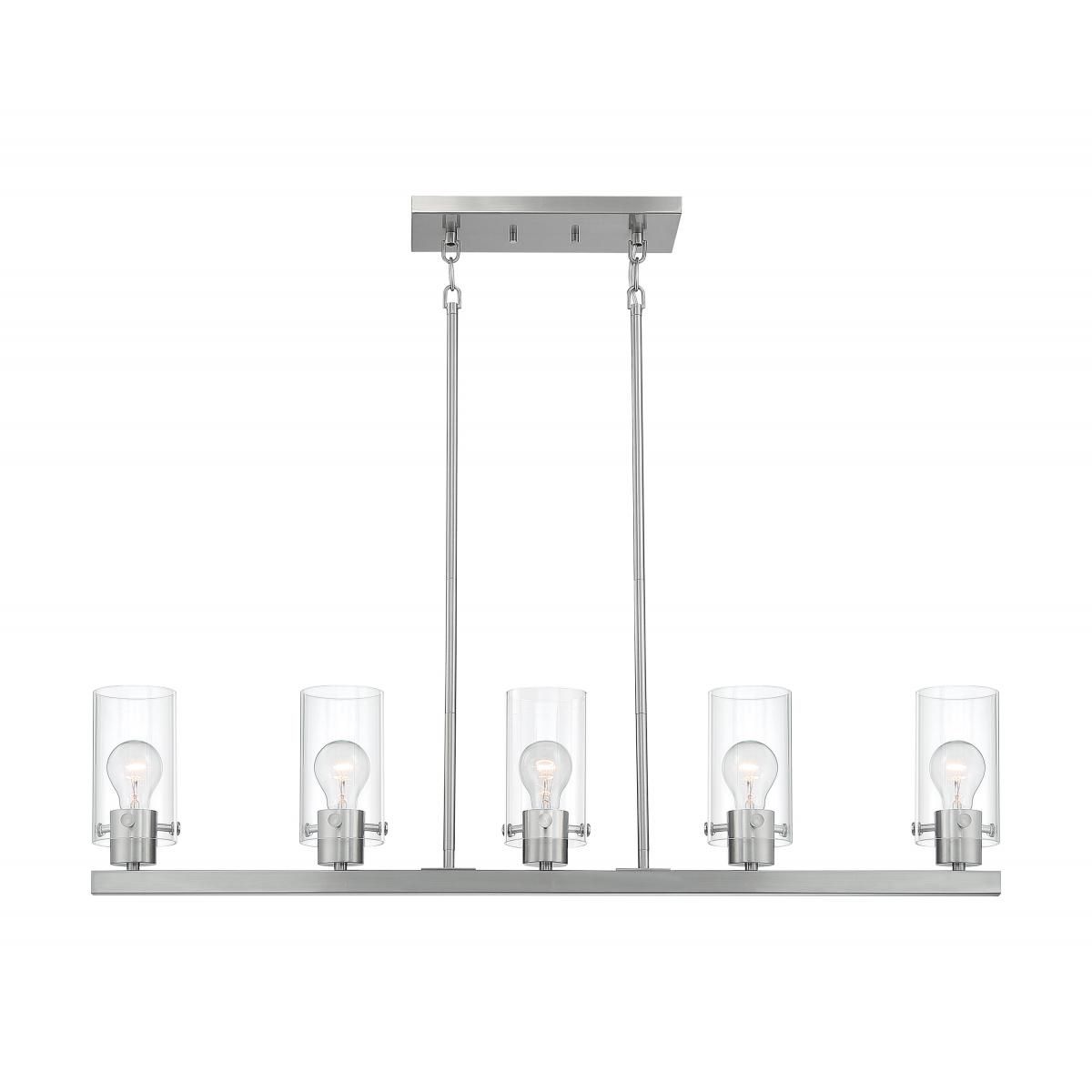 Image 3 Sommerset; 5 Light; Island Pendant Fixture; Brushed Nickel Finish more views