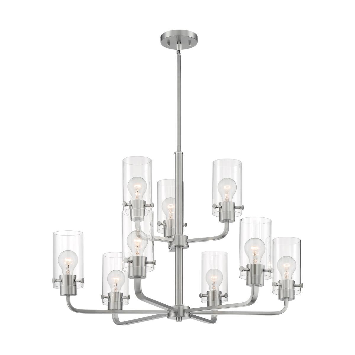 Image 2 Sommerset; 9 Light; Chandelier Fixture; Brushed Nickel Finish more views