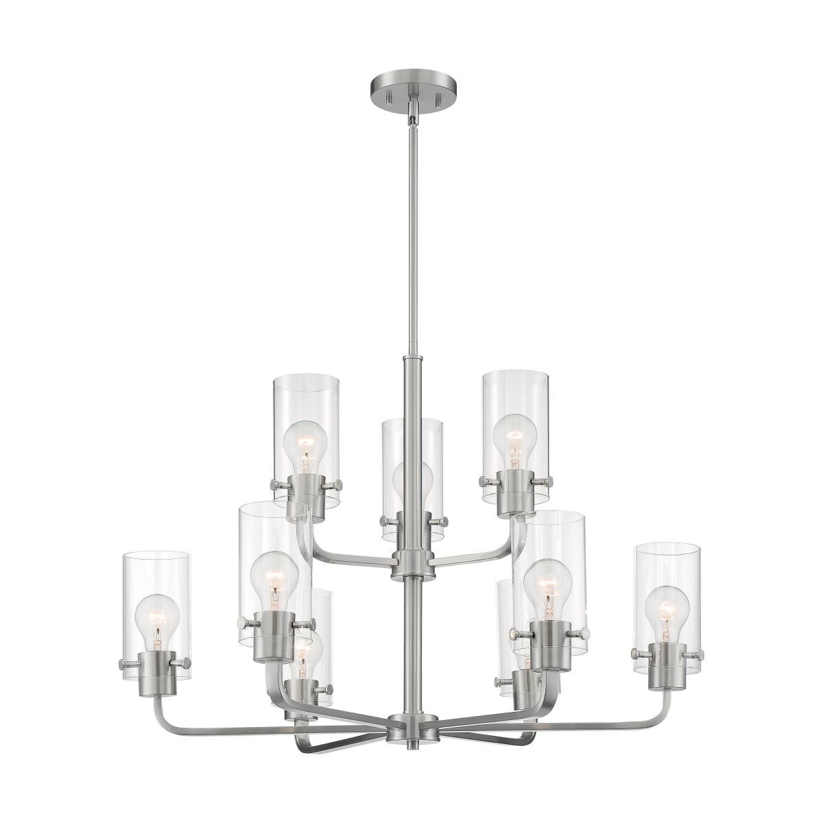 Image 3 Sommerset; 9 Light; Chandelier Fixture; Brushed Nickel Finish more views