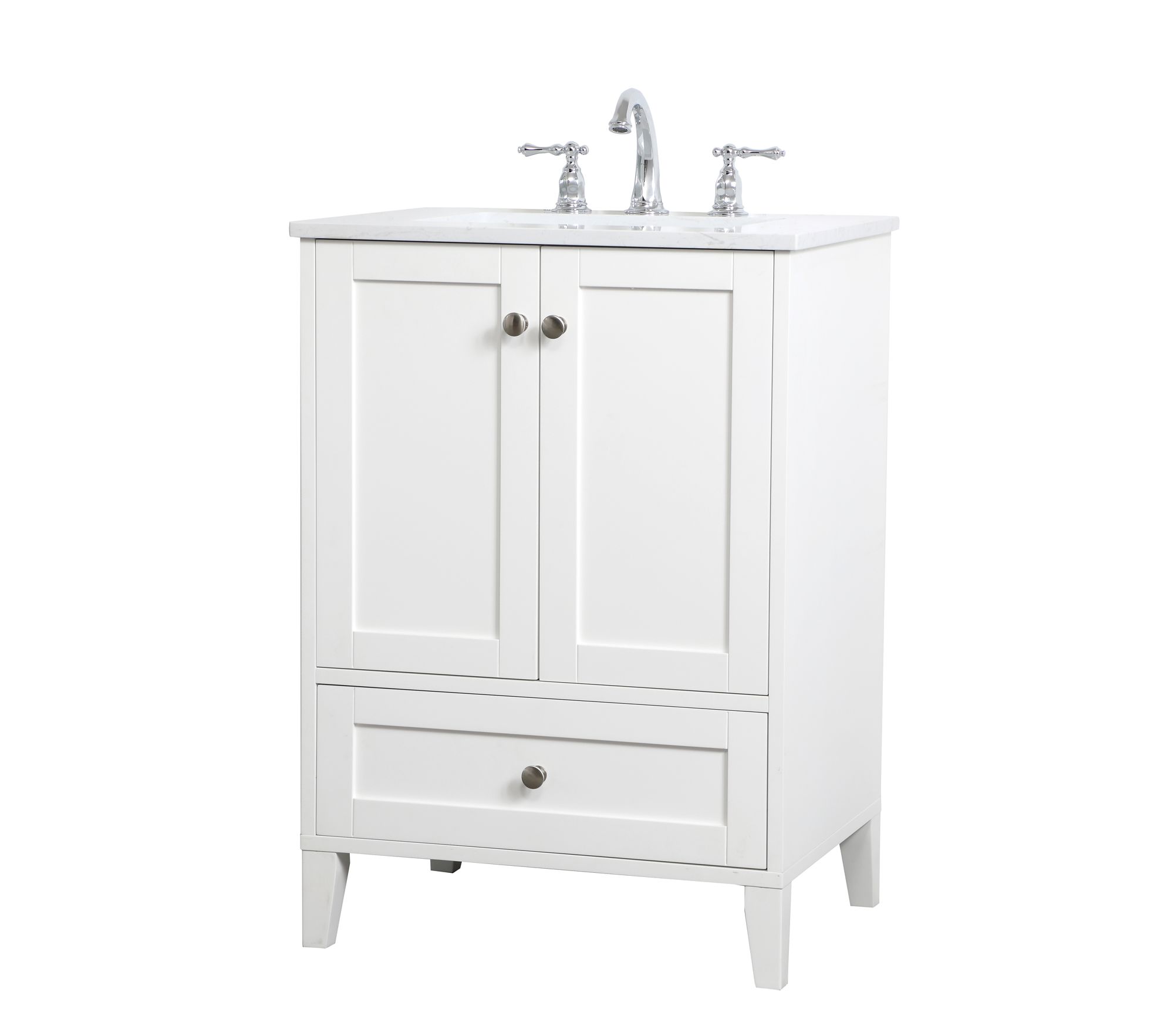 Image 3 Sommerville 24 Inch Single Bathroom Vanity In White more views