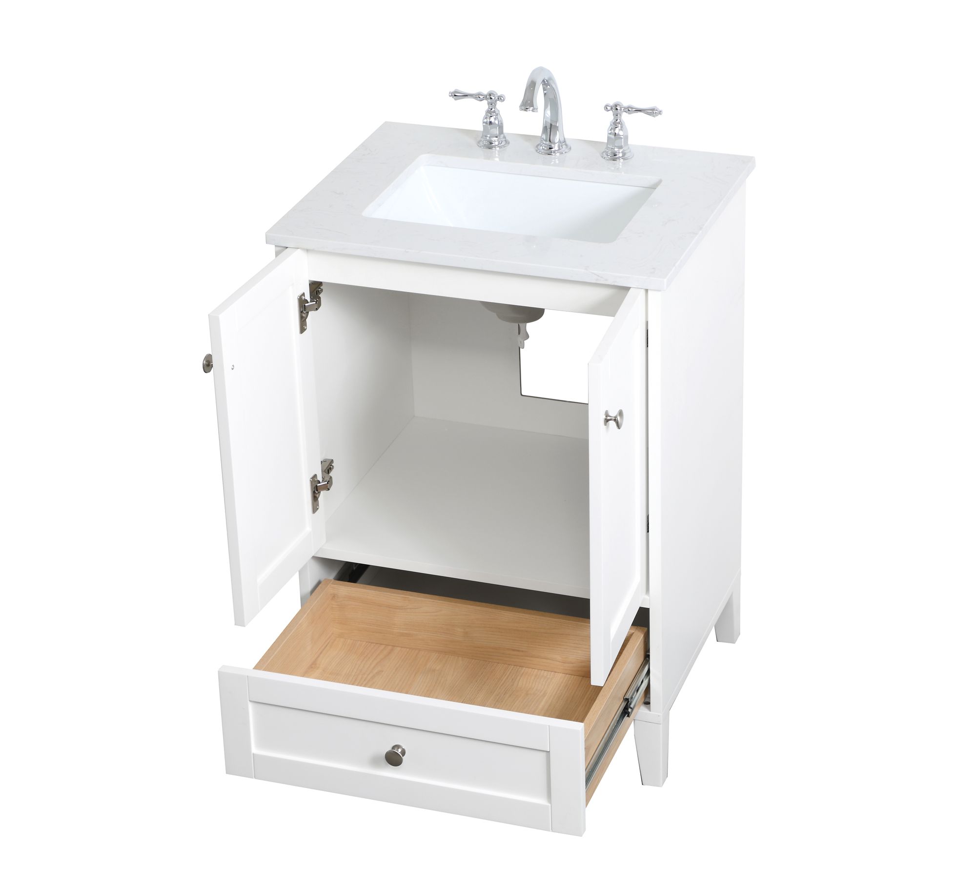 Image 5 Sommerville 24 Inch Single Bathroom Vanity In White more views